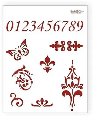 Трафарет пластиковый многоразовый Бабочка (20х25) (Л-002) 2282482