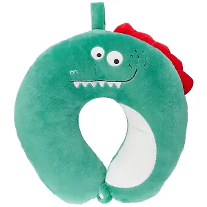 Подушка на шею с кнопкой «Динозаврик», (30х30 см)