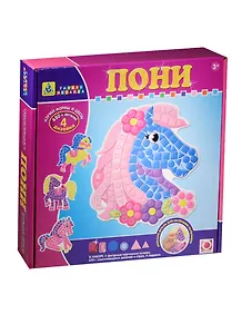 Мозаика-набор для малышей Пони (4 шт.) (05072) (3+) (Origami) (Умная мозаика) (коробка)