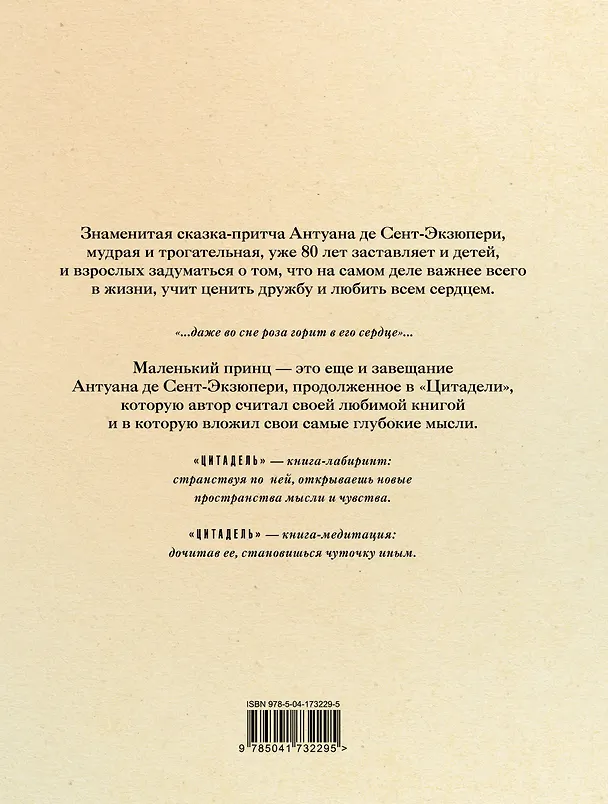 Книга Маленький принц и Цитадель (Антуан де Сент-Экзюпери) — 2