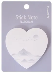 Блок бумаги 72*72 самоклеящийся 60л "Сердце" ассорти, инд.уп.