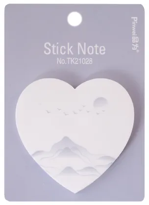 Блок бумаги 72*72 самоклеящийся 60л "Сердце" ассорти, инд.уп. 2952099