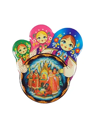 Магн.-круг 3матр.смола "Палех.Сказка о царе Салтане" (02-34-3KR-273) 2365495