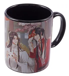 Кружка в подарочной коробке Благословение Се Лянь и Сань Лан с масками (керамика, деколь) (330мл) (12-7624-Z24)