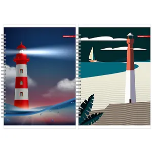 Тетрадь в клетку Academy Style, "Маяки", А4, 96 листов