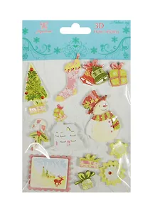 Бумажные 3D стикеры для ручного творчества (X3D-18) (Рукоделие) (упаковка)