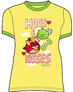 Angry Birds Футболка для девочек HOGS (7-8 лет, Желтый) (TSG84-YELL-AB)