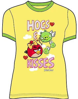 Angry Birds Футболка для девочек HOGS (7-8 лет, Желтый) (TSG84-YELL-AB) 2372988