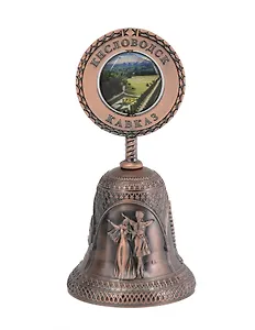 Колокольчик рельефный Кисловодск (3-вида, цв.медь) (9,5см) (039CU-145-9-145-2)