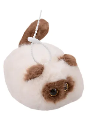 Брелок "Котик сиамский с глазками" (иск.мех) (14см) (12-09602026-L6) 3143451