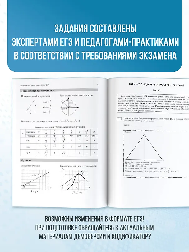 Книга ЕГЭ-2026. Математика. 10 тренировочных вариантов экзаменационных работ для подготовки к единому государственному экзамену. Профильный уровень (Наталья Ким) — 7