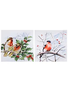 Набор салфеток для декупажа Птички на ветке 2 шт. (TL804000/SDL073400) (упаковка)