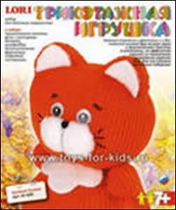 Трикотажная игрушка Котенок Рыжик (7+) (Ит-009) (коробка)
