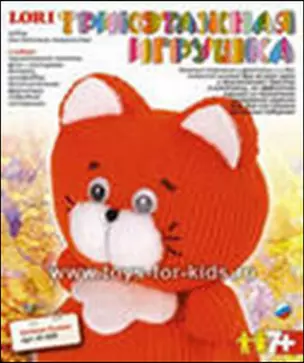 Трикотажная игрушка Котенок Рыжик (7+) (Ит-009) (коробка) — 2316797 — 1