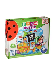 Foam Puzzle Сюжетные мягкие пазлы Пираты (RK1202-04) (32 эл.) (толщина 6мм) (3+) (коробка)