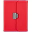 Ежедневник-органайзер недат. А5+ 120л 160*225 "Джут" красный, тв.переплет, 4 кольца, магнит.клапан, тонир.блок — 260944 — 1
