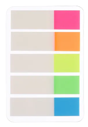 Закладки самоклеящиеся 5 цветов*25 листов, с цветным краем 240268