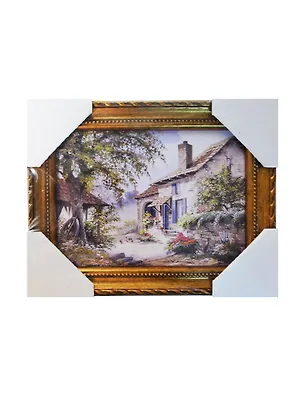 Картина Дом в деревне (sj 89) (13х18) 2435654
