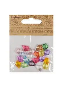 ХОББИ И ТЫ ScrapBerrys Акриловые украшения-подвески - Гранёные сердечки 20шт в уп.