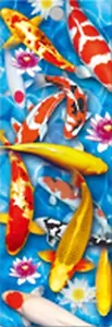 Закладка 3D Золотые карпы (BKM03FISH) (Листопадова)
