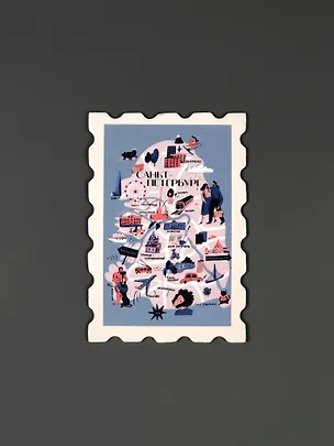 Магнит Марка. Карта Петербурга 3049609