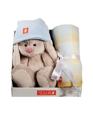 Мягкая игрушка Зайка Ми в колпачке с пледиком (15 см) (SidX-169) 2519419