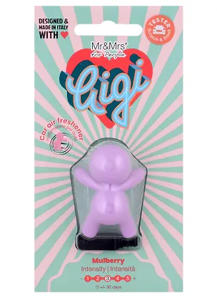 Ароматизатор для автомобиля Человечек Шелковица (фиолетовый) Joy Fragrances (7х5) 2959120