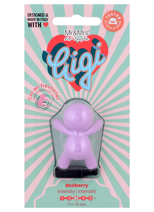 Ароматизатор для автомобиля Человечек Шелковица (фиолетовый) Joy Fragrances (7х5) 2959120 — 1