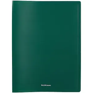 Папка 30ф А4 "Matt Classic" пластик, зеленый, Erich Krause