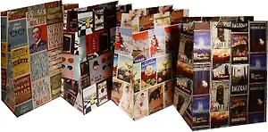 Пакет подарочный бумажный "Плакаты", А4