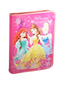 Папка для труда А4 (48,4*32,4) "Принцессы" на молнии, Disney