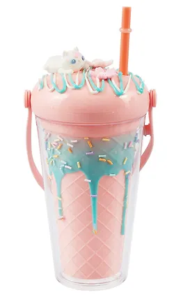 Стакан Мороженое Котик (пластик) (450мл) (12-CHOUWUYW560/3) 3043490