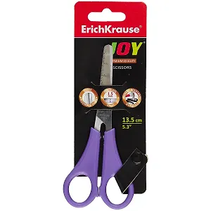 Ножницы 135мм "Joy" ассорти, блистер