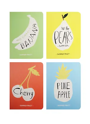 Записная книжка А6 24л кл. "Фрукты" карт.обл., сшивка, ассорти, Languo 239989