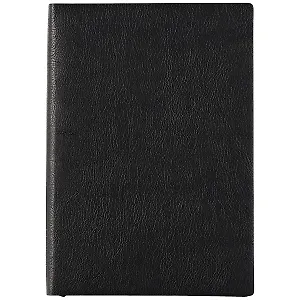 Ежедневник недат. А5 120л "Шеврет экстра" черный, кожзам, мягкий переплет, офсет, ляссе