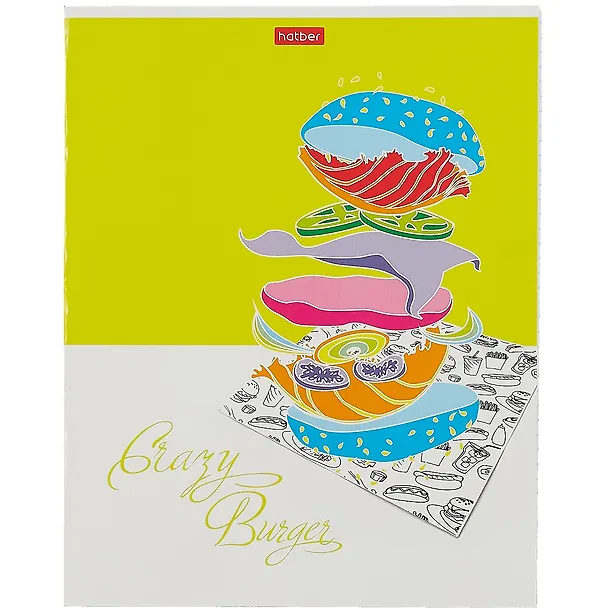 Тетрадь общая «Crazy food», 80 листов в клетку, А5, в ассортименте - Hatber 2900123 — 4