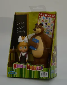 Набор Маша-школьница с Мишкой (пластизоль) (Маша и Медведь) (GT6988) (1120023)