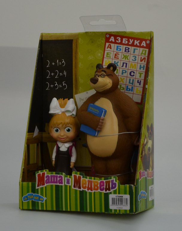 Набор Маша-школьница с Мишкой (пластизоль) (Маша и Медведь) (GT6988) (1120023) 2368299 — 1