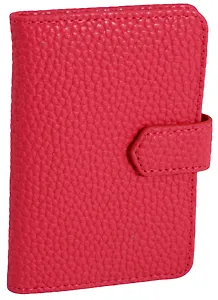 Визитница 24 карточки Palette иск.кожа, розовая, InFolio/Инфолио