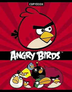Тетрадь в клетку Angry Birds, 24 листа, в ассортименте