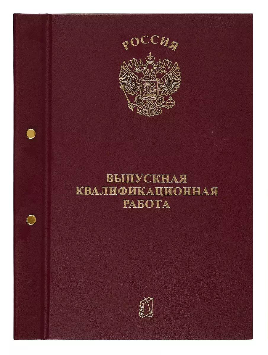 Папка Выпускная квалификационная работа бордо, с 2-мя отверстиями (260373)  купить по низкой цене в интернет-магазине «Читай-город»