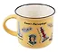 Кружка фарфор матовая 180мл СПб. Пиктограммы, желтая — 3104639 — 3