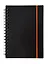 Записная книжка А6 80л кл. "Favorite Black. No 1" спираль, пласт.обл., резинка — 3091816 — 1
