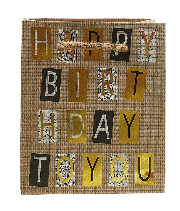 Пакет А6 14*11,5*6 "Сraft bithday" нейтр., бум.мат.ламинат 2982016 — 1
