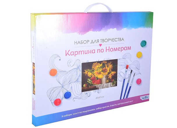 Картина-раскраска по номерам «Цветочное варенье», 40 х 50 см 2881780 — 1