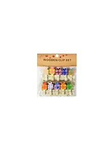 Набор декор. дерев. прищепок Подарочные коробки (11061800) (10 шт.) (микс цветов) (коробка)