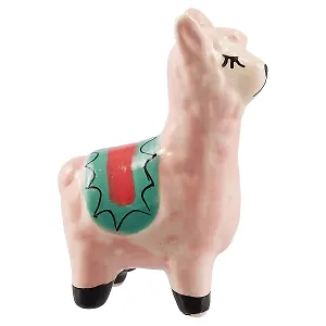 Фигурка Лама с закрытыми глазками (керамика) (6×4) (12-07132-18A517)