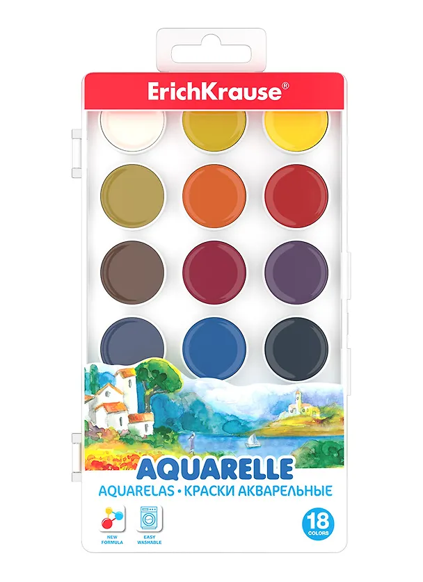 Краски акварельные 18цв ErichKrause 2928519 — 1