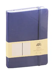 Книга для записей А5 96л лин. "JOY BOOK. Синий деним" 7БЦ, иск.кожа, тонир.форзац, тонир.блок 70гр/м2, скругл.углы