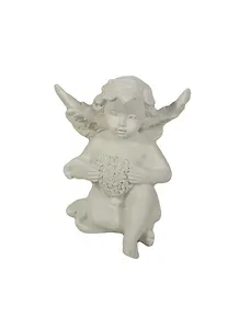 Фигурка декоративная Ангел с сердечком (6х6х7) (36677)